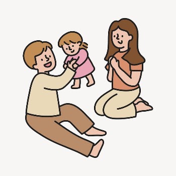 Family collage element, parents & | Free Vector - rawpixel