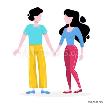 Family couple holding hands