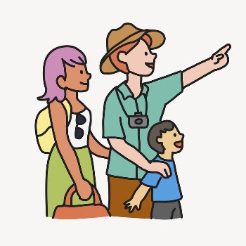 Family day out collage element, | Free Vector Illustration - rawpixel