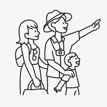 Family day out doodle clipart, | Free Vector Illustration - rawpixel
