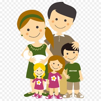 Family Drawing - Happy family 