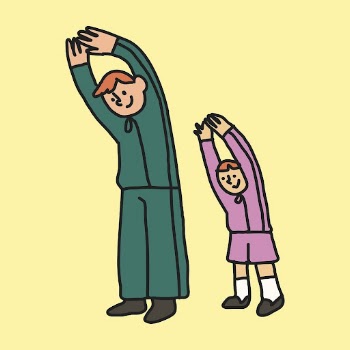 Family exercising collage element, fitness | Free Vector - rawpixel