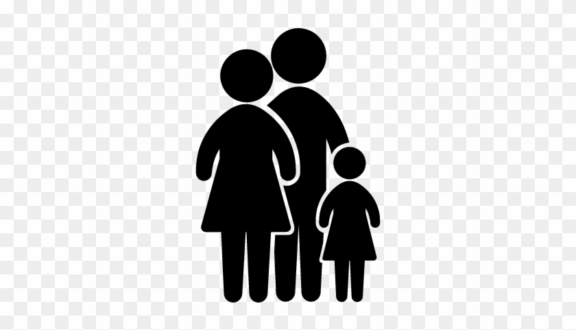 Family Group Of Three Vector - Family Icon Free