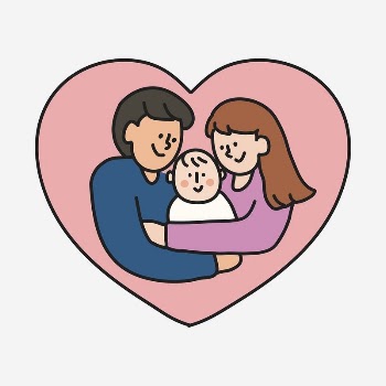 Family heart clipart, parents and | Free PSD Illustration - rawpixel