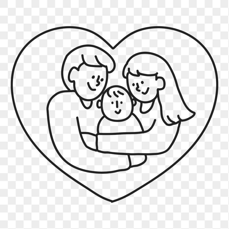 Family heart png sticker, parents | Free PNG Illustration - rawpixel