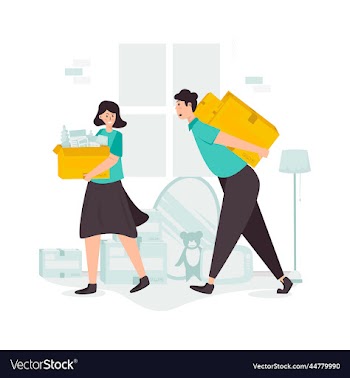 family moving house preparation