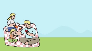 Family picnic desktop wallpaper, cute | Free Photo - rawpixel