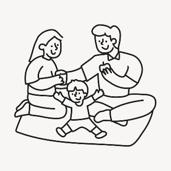 Family picnic doodle clipart, family | Free Vector Illustration - rawpixel