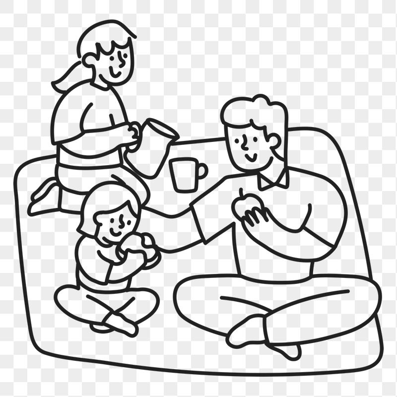 Family picnic png sticker, leisure | Free PNG Illustration - rawpixel