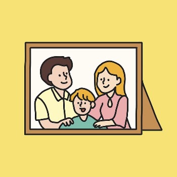 Family picture frame collage element, | Free Vector Illustration - rawpixel