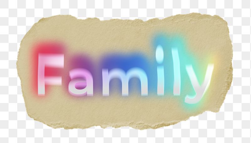 Family png ripped paper word | Free PNG - rawpixel