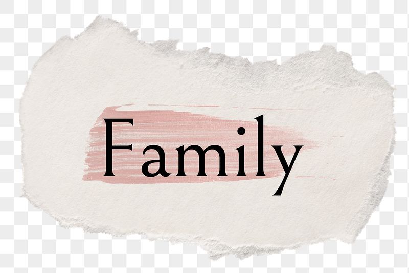 Family png ripped paper word | Free PNG - rawpixel