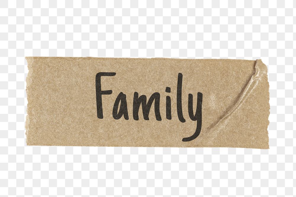 Family png washi tape sticker, | Free PNG - rawpixel