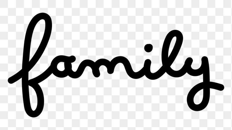Family png word sticker, handwritten | Free PNG - rawpixel
