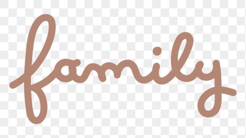 Family png word sticker, handwritten | Free PNG - rawpixel