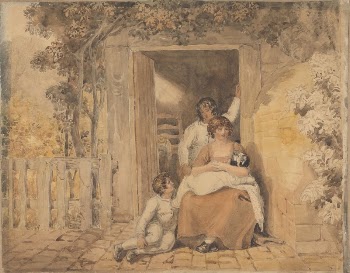Family Posed in Front of a Doorway | Free Photo - rawpixel