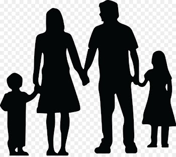 Family Silhouette Daughter Father Clip art - Family 