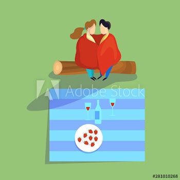Family spend time outdoor on picnic