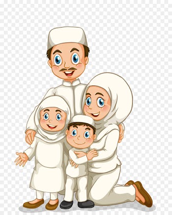 Family Stock photography Muslim Illustration - The Islamic family 