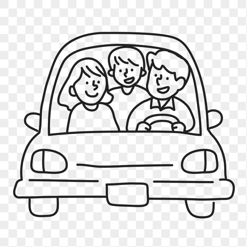 Family traveling png sticker, road | Free PNG Illustration - rawpixel
