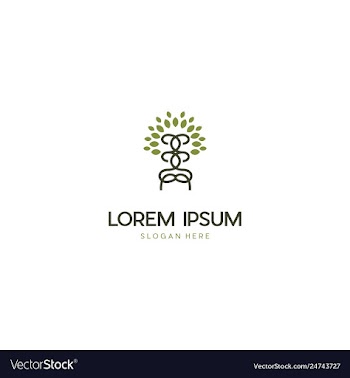Family tree creative business logo design vector image