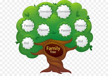 Family tree Euclidean vector Generation - Vector hand painted family tree 