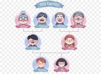 Family tree Icon - Vector tree of watercolor tree 
