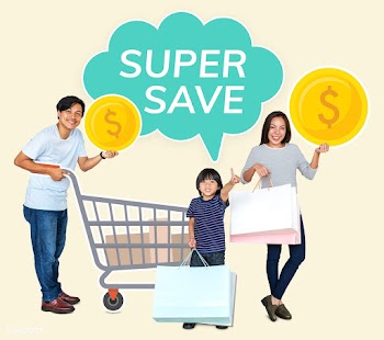 Family with a super saver deal | Free stock psd mockup - 490618