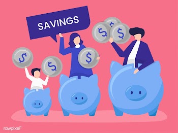 Family with savings and piggy bank icons illu.. | Free stock vector - 455307