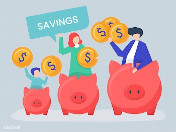 Family with savings and piggy bank icons illu.. | Free stock vector - 455327