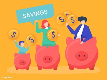 Family with savings and piggy bank icons illu.. | Free stock vector - 455339