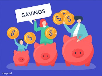 Family with savings and piggy bank icons illu.. | Free stock vector - 455345