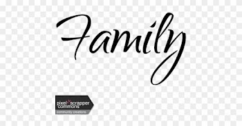 Family Word Art Mix And Match Family Stamp Graphic - Family Word Art Png