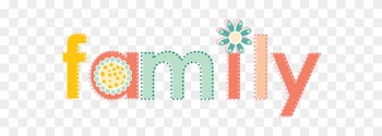 Family Word Clipart - Family Word Clipart