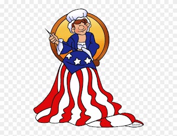 Famous People From Pennsylvania - Betsy Ross Cartoon Clipart