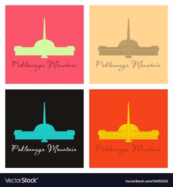 Famous place and monument around the world vector image