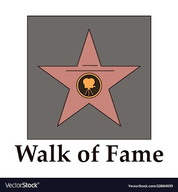 Famous popular talent star representing theatre vector image