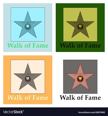 Famous popular talent star representing theatre vector image