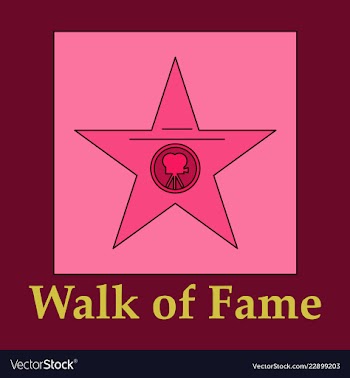Famous popular talent star representing theatre vector image