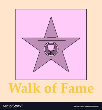 Famous popular talent star representing theatre vector image