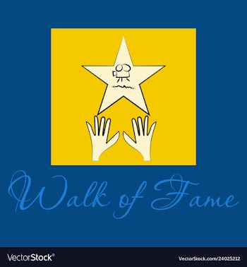 Famous popular talent star representing theatre vector image