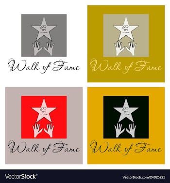 Famous popular talent star representing theatre vector image