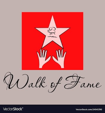 Famous popular talent star representing theatre vector image