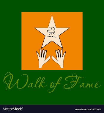 Famous popular talent star representing theatre vector image