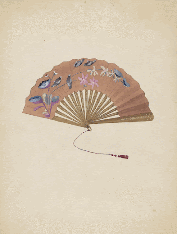 Fan (1935/1942) by Bessie Forman. | Free Photo - rawpixel