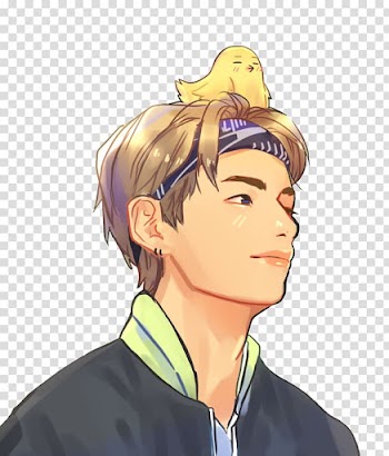 Fan art BTS Drawing, Anime transparent background PNG clipart