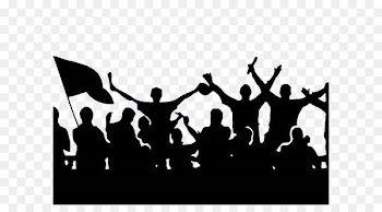 Fan Association football culture Silhouette Clip art - Crazy fans 