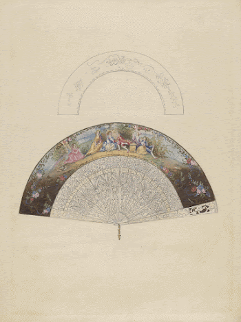 Fan (c. 1936) by Jessie | Free Photo - rawpixel