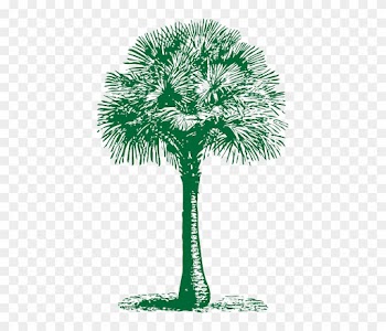 Fan, Outline, Palm, Tree, Plant, Automatic, Tropical - Palm Tree Beach Towel