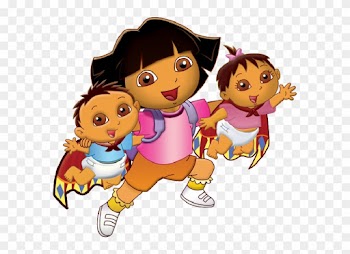Fancy Cartoon Dora Images Dora Clip Art Car Interior - Dora's Baby Brother And Sister Names